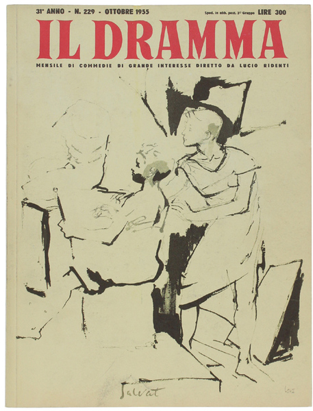 IL DRAMMA N. 229, ottobre 1955. Copertina originale di François …