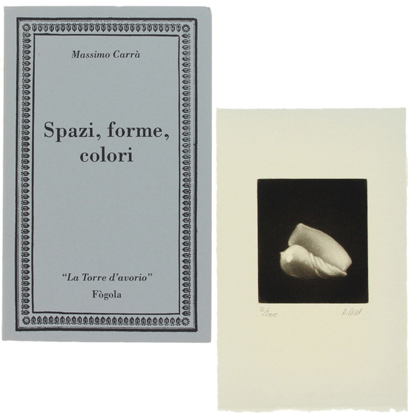 SPAZI, FORME, VOLUMI. [Allegata incisione originale)
