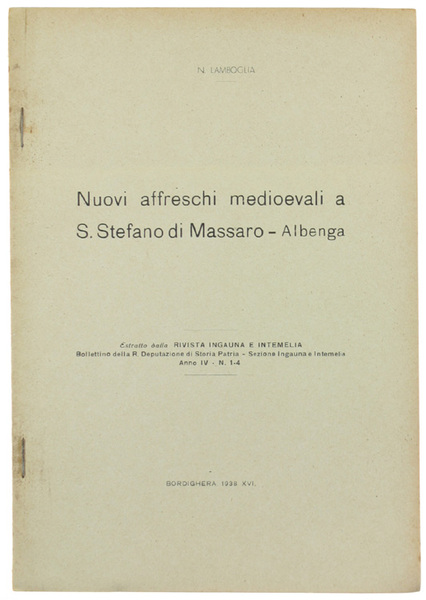 NUOVI AFFRESCHI MEDIOEVALI A S.STEFANO DI MASSARO - ALBENGA.