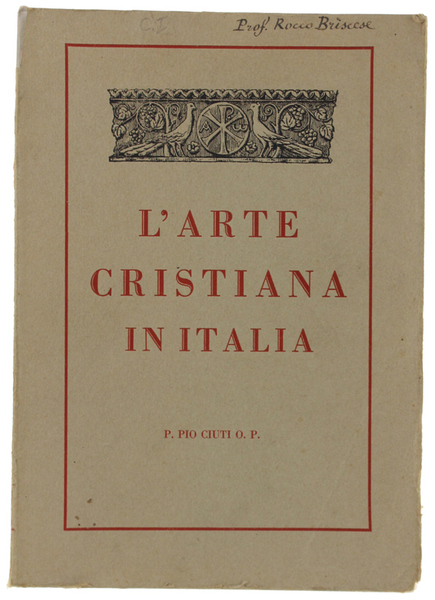 L'ARTE CRISTIANA IN ITALIA.