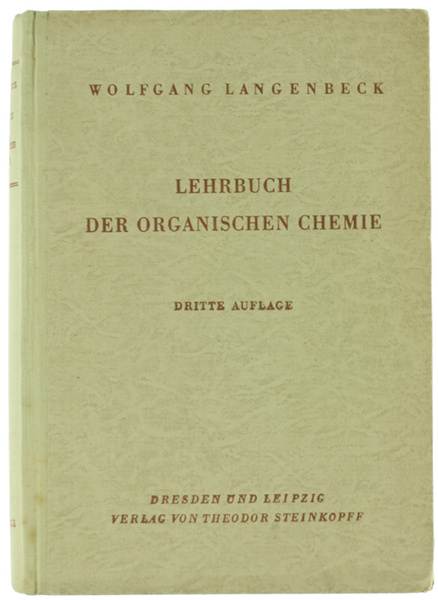 LEHRBUCH DER ORGANISCHEN CHEMIE - 3. Auflage.