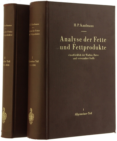ANALYSE DER FETTE UND FETTPRODUKTE einschliesslich der Wachse, Harze und …