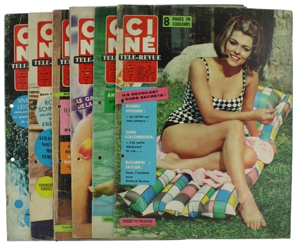 CINE TELE-REVUE. 45e Année - 1965. Six numéros: 11, 22, …