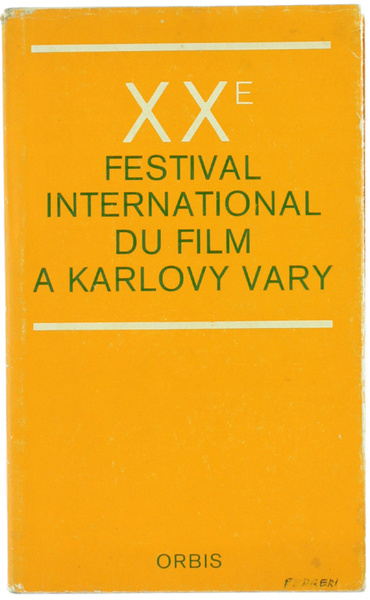 XXe FESTIVAL INTERNATIONAL DU FILM A KARLOVY VARY.