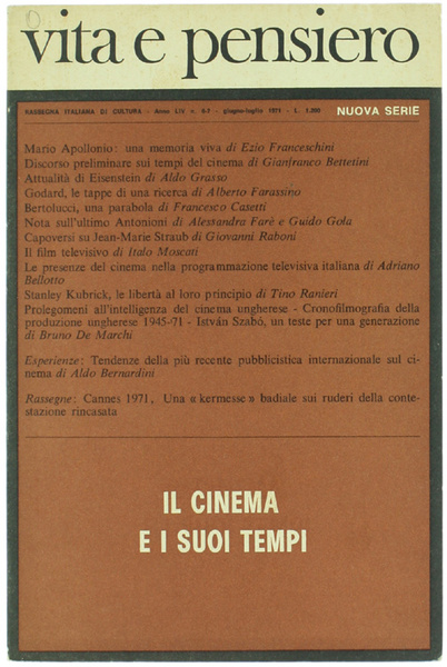 IL CINEMA E I SUOI TEMPI.