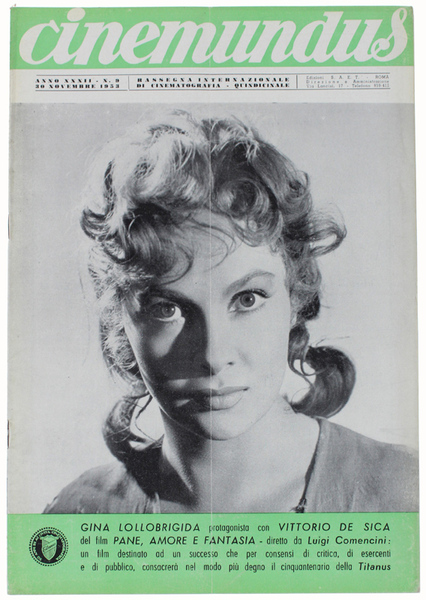 CINEMUNDUS n.9 / 1950: GINA LOLLOBRIGIDA IN PANE AMORE E …