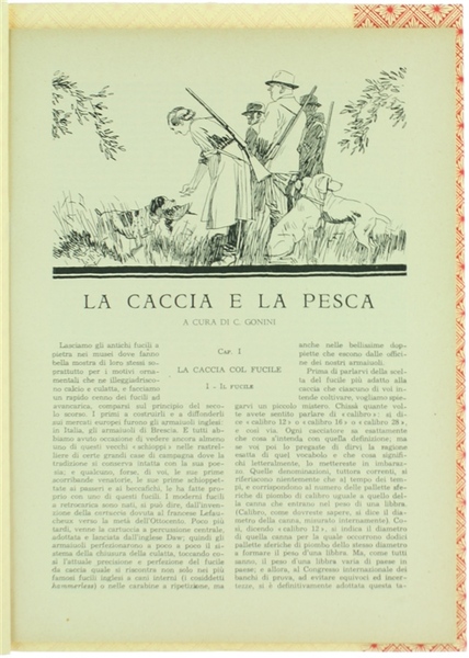 LA CACCIA E LA PESCA.