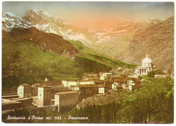 SANTUARIO D'OROPA - PANORAMA (Cartolina).