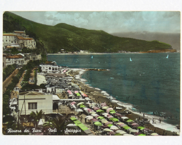 RIVIERA DEI FIORI - NOLI - SPIAGGIA (Cartolina).