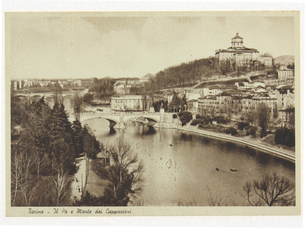 TORINO. Il Po e Monte dei Cappuccini (Cartolina).