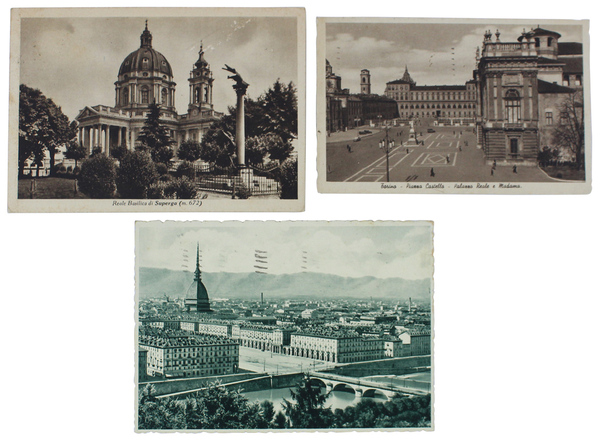 TORINO - SUPERGA (tre cartoline 1940-1941)