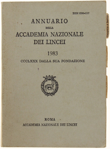 ANNUARIO DELLA ACCADEMIA NAZIONALE DEI LINCEI - 1983.