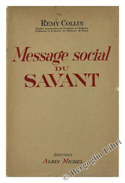 MESSAGE SOCIAL DU SAVANT.