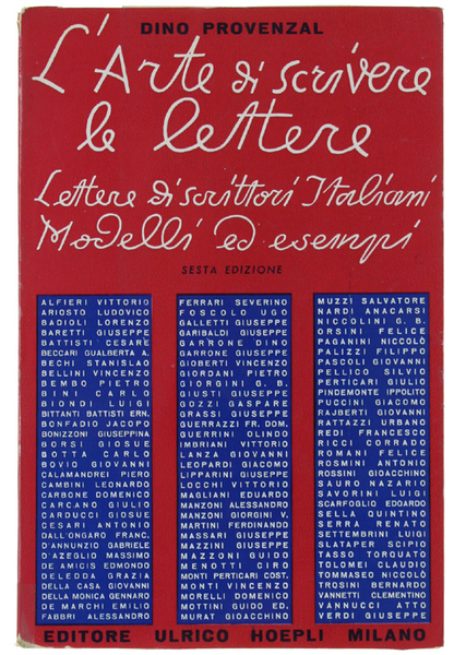 L'ARTE DI SCRIVERE LE LETTERE. Lettere di scrittori italiani. Modelli …