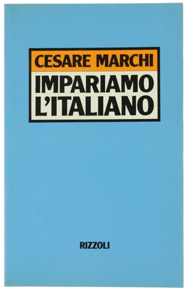 IMPARIAMO L'ITALIANO [Volume ottimo]