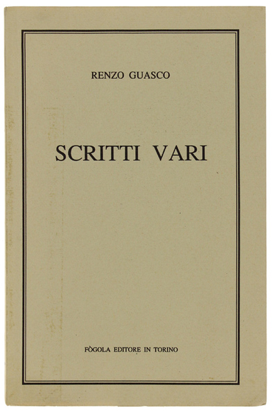 SCRITTI VARI.
