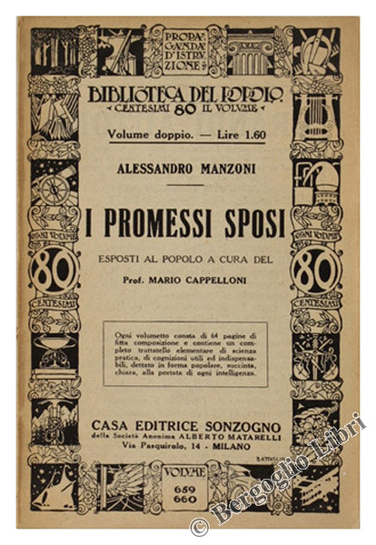 I PROMESSI SPOSI ESPOSTI AL POPOLO a cura del Prof. …