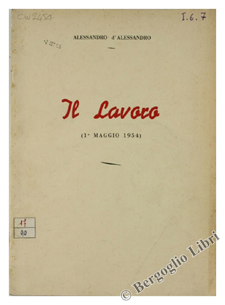 IL LAVORO (1° Maggio 1954).