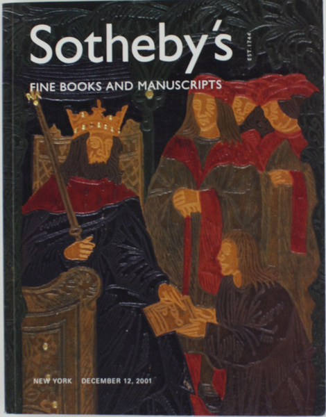 FINE BOOKS AND MANUSCRIPTS INCLUDING AMERICANA. New York December 12, …