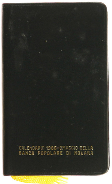 AGENDINA della BANCA POPOLARE di NOVARA 1966.