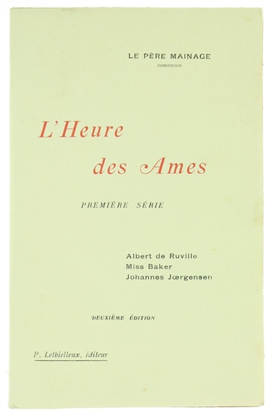 L'HEURE DES AMES.