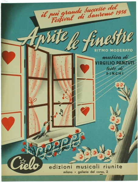 APRITE EL FINESTRE. Ritmo moderato. SPARTITO.