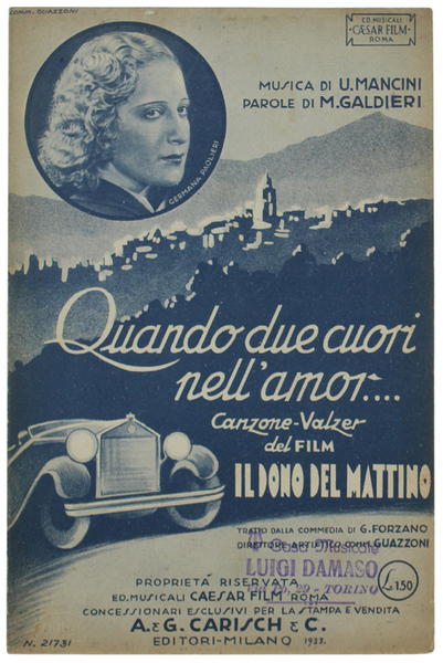 QUANDO DUE CUORI NELL'AMOR. Canzone-valzer del film "Il dono del …