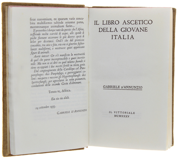 IL LIBRO ASCETICO DELLA GIOVANE ITALIA [con prefazione inedita]