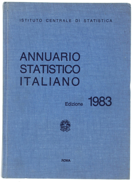 ANNUARIO STATISTICO ITALIANO edizione 1983.