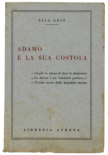 ADAMO E LA SUA COSTOLA.