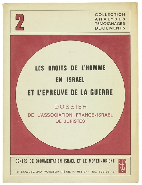 LES DROITS DE L'HOMME EN ISRAEL ET L'EPREUVE DE LA …
