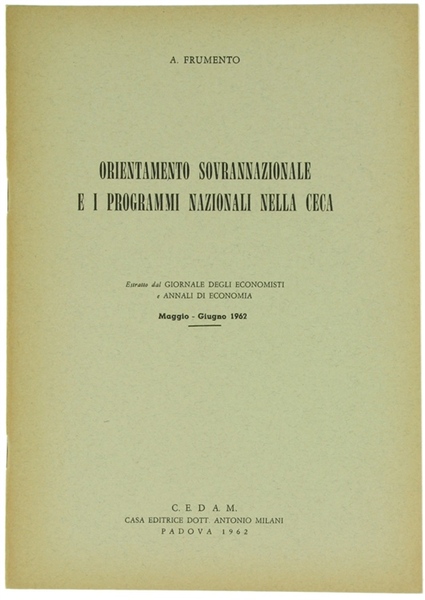 ORIENTAMENTO SOVRANAZIONALE E I PROGRAMMI NAZIONALI NELLA CECA.