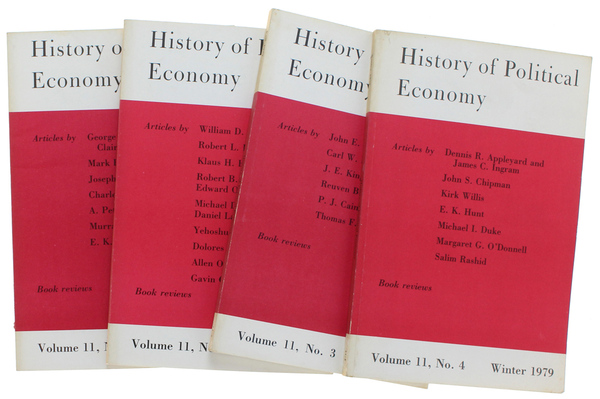 HISTORY OF POLITICAL ECONOMY. Volume 11, 1979. Complete Year: 4 …