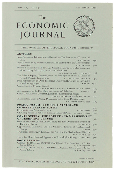THE ECONOMIC JOURNAL - Vol. 107 No. 444 - September …