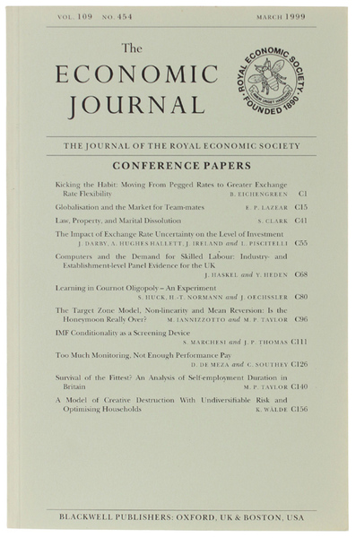 THE ECONOMIC JOURNAL - Vol. 109 No. 454 - March …