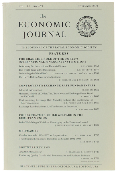 THE ECONOMIC JOURNAL - Vol. 109 No. 459 - November …