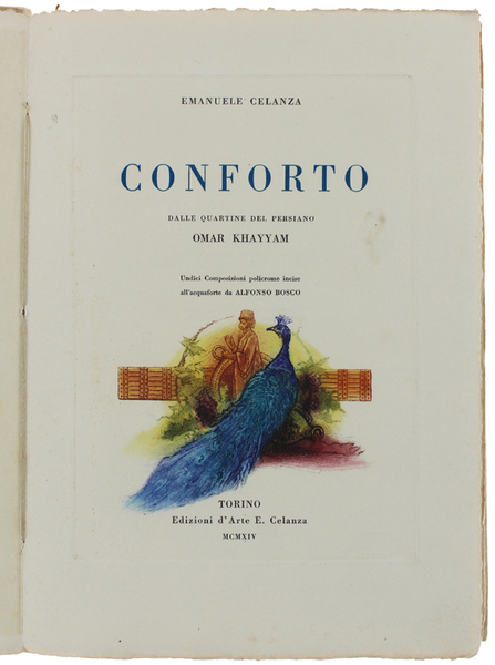 CONFORTO. Dalle quartine del persiano Omar Khayyam. Undici ccomposizioni policrome …