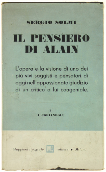 IL PENSIERO DI ALAIN.