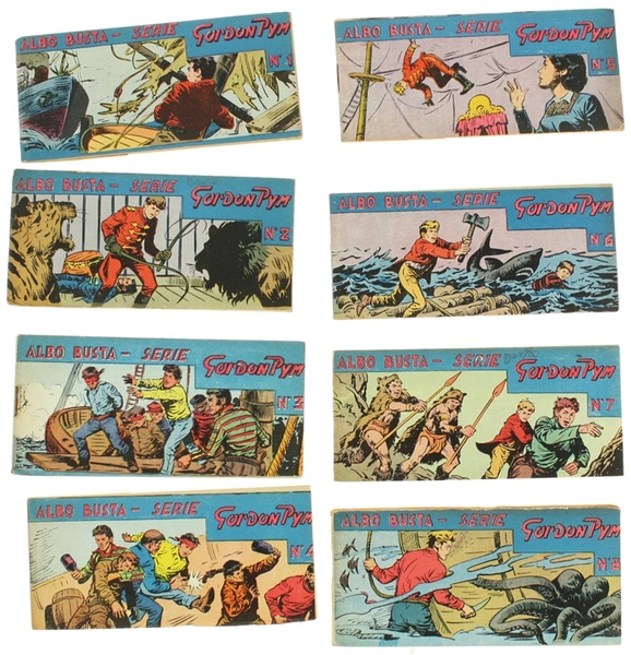 ALBO BUSTA - SERIE GORDON PYM. Raccolta completa di 8 …