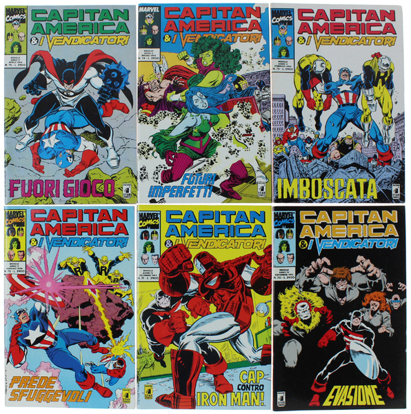 CAPITAN AMERICA & I VENDICATORI. Serie continua di 12 albi: …