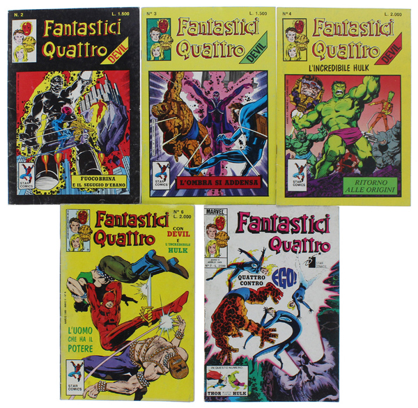 FANTASTICI QUATTRO 1989. Raccolta di 5 numeri originali # 2 …