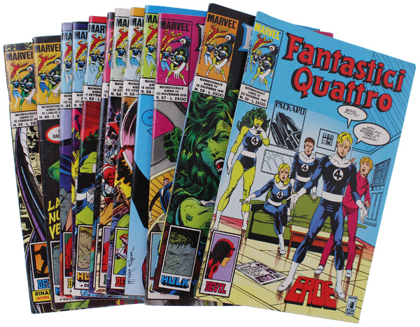 FANTASTICI QUATTRO Lotto di 12 albi: 39 48 49 51 …