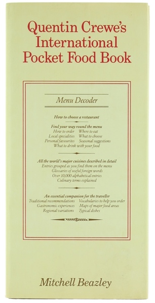 QUENTIN CREWE'S INTERNATIONAL POCKET FOOD BOOK [guida tascabile della cucina …