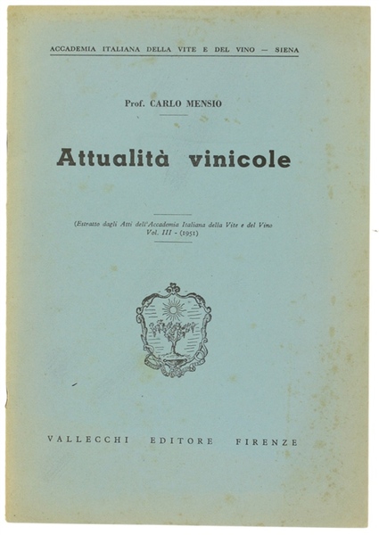ATTUALITA' VINICOLE.