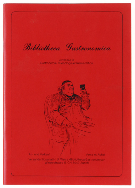 BIBLIOTHECA GASTRONOMICA - Katalog XXI - December 1989.