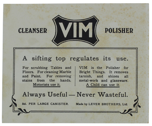 VIM. A Child can use it. Cromolitografia ORIGINALE del 1912 …