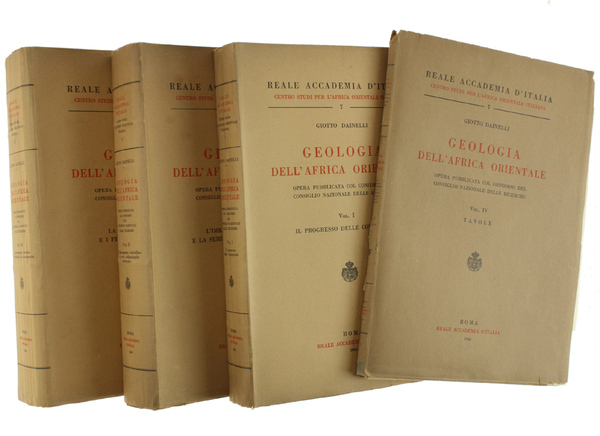 GEOLOGIA DELL'AFRICA ORIENTALE. Opera pubblicata col Concorso del Consiglio Nazionale …