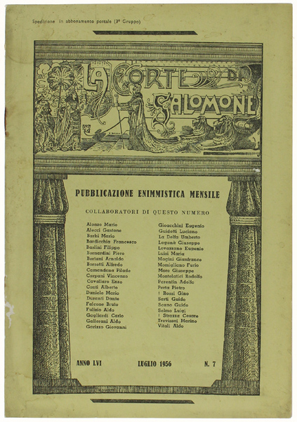 LA CORTE DI SALOMONE. Anno LVI - N.7 - Luglio …