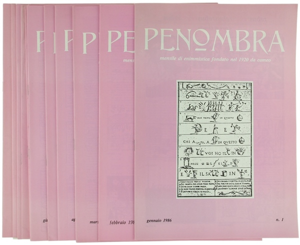 PENOMBRA. Mensile di Enimmistica. Annata 1986 completa.