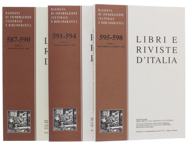 LIBRI E RIVISTE D'ITALIA. Annata 1999 completa. Rassegna di informazione …